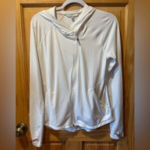 Athleta Pacifica Illume UPF Relaxed Jacket white women’s M